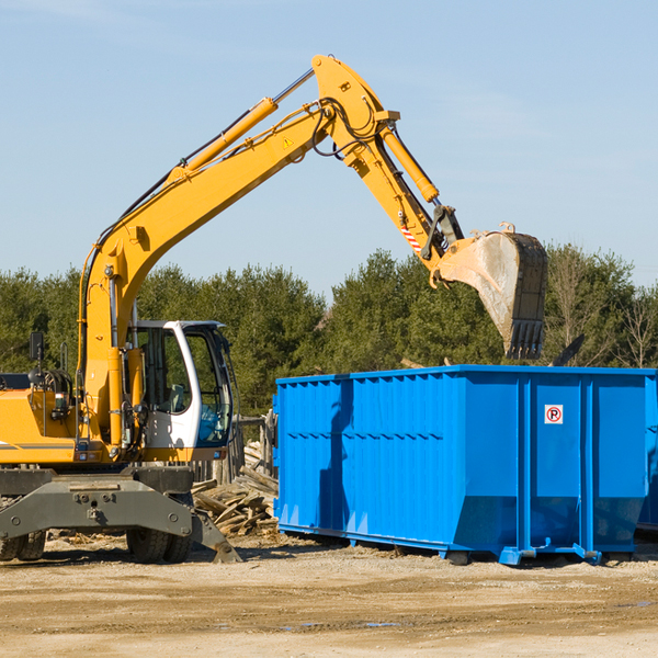 can i request a rental extension for a residential dumpster in Fay